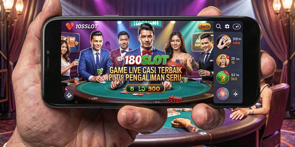 Tampilan gameplay Live Casino yang menarik di 180SLOT.