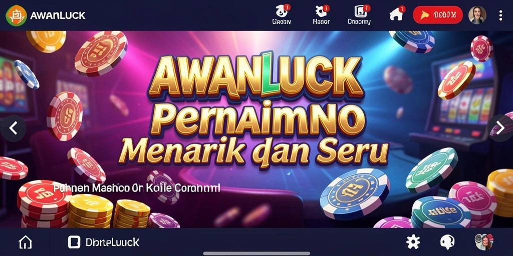 Screenshot gameplay AWANLUCK dengan tampilan kasino yang menawan.