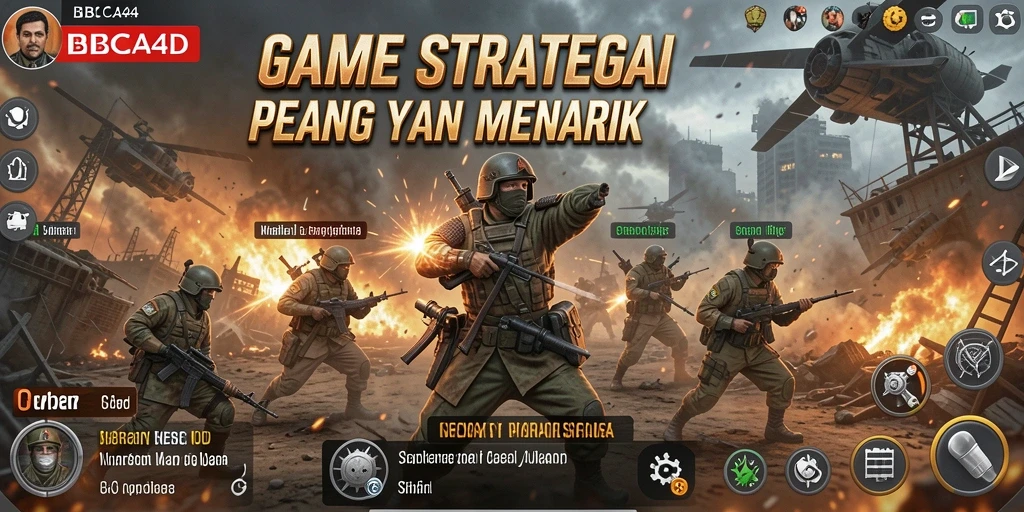 Screenshot gameplay BBCA4D menunjukkan pertempuran yang mendebarkan dan strategi yang kompleks.