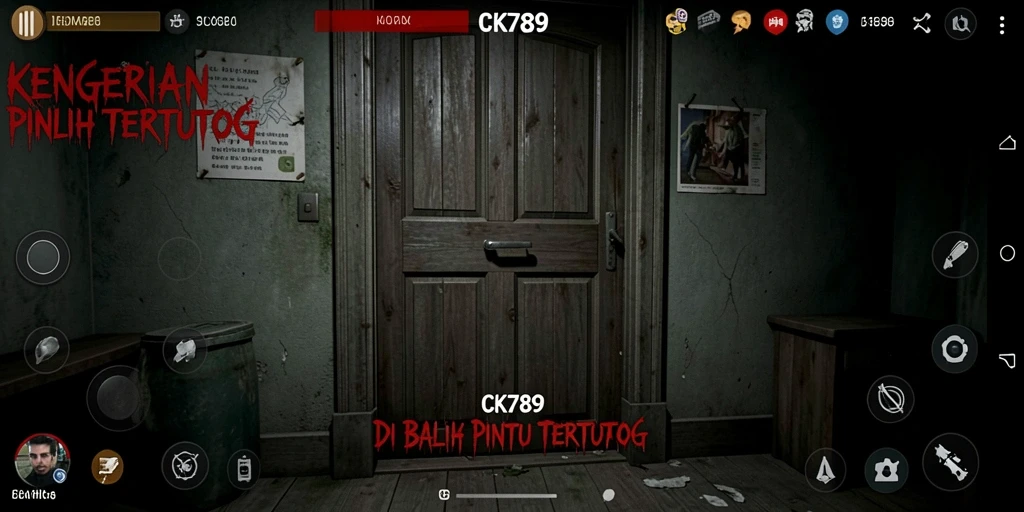 Tampilan gameplay CK789 yang menegangkan dan misterius.