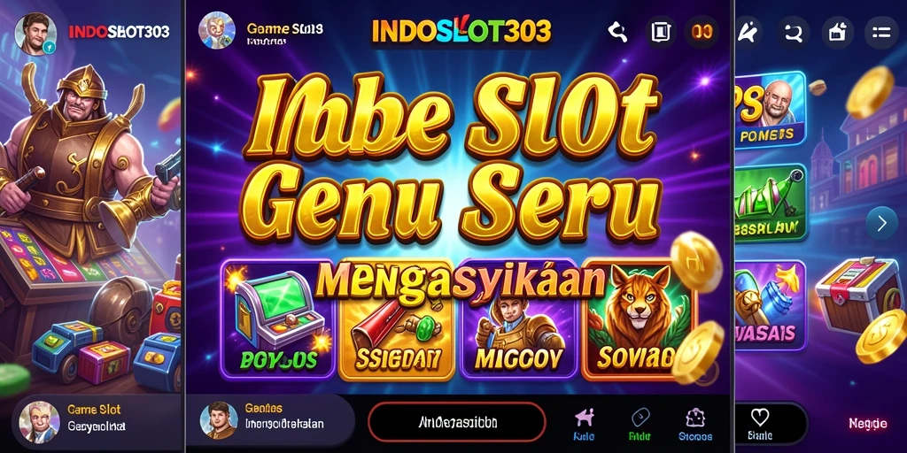 Screenshot gameplay INDOSLOT303 menampilkan keseruan permainan slot yang menarik.