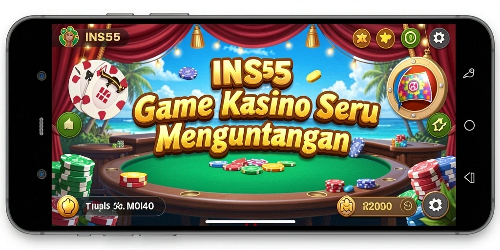 Tampilan seru dan gameplay menarik di kasino INS55.