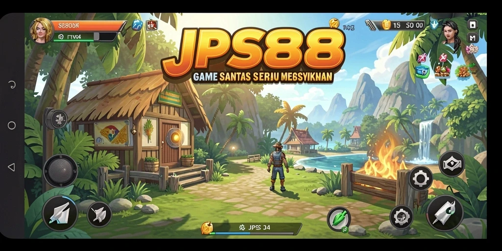 Tampilan gameplay JPS88 yang cerah dan seru.