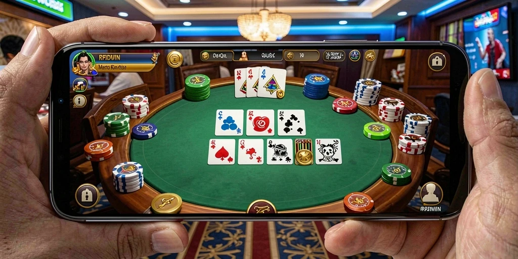Tampilan gameplay QiuQiu yang mendebarkan di RPIDWIN.