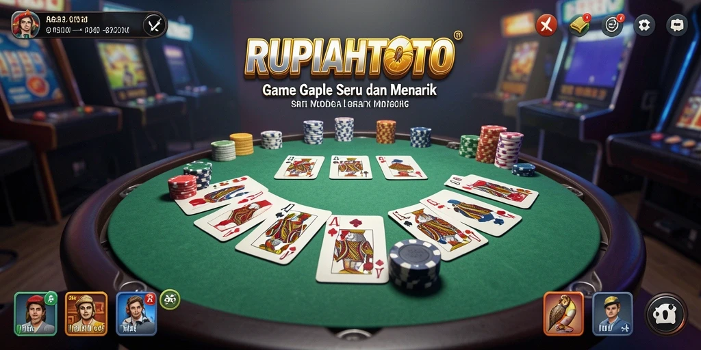 Tampilan permainan Gaple yang menarik di RUPIAHTOTO.