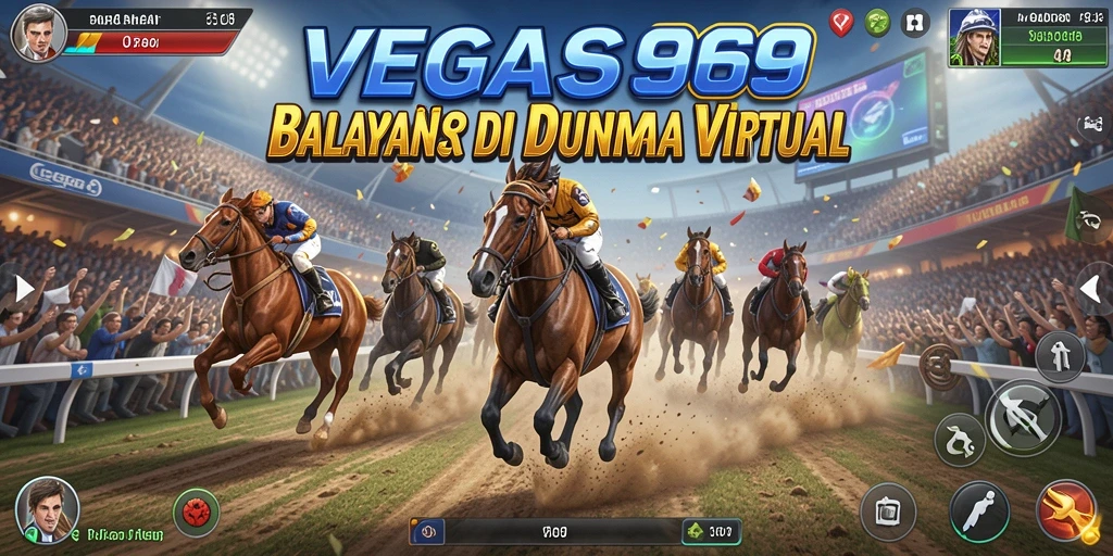 Tampilan gameplay balapan seru di VEGAS969.