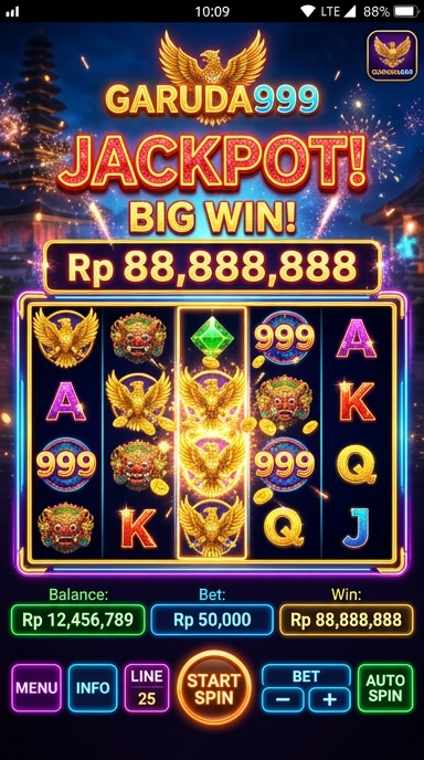 Gambar proses pengunduhan aplikasi di garuda999 yang cepat dan efisien.